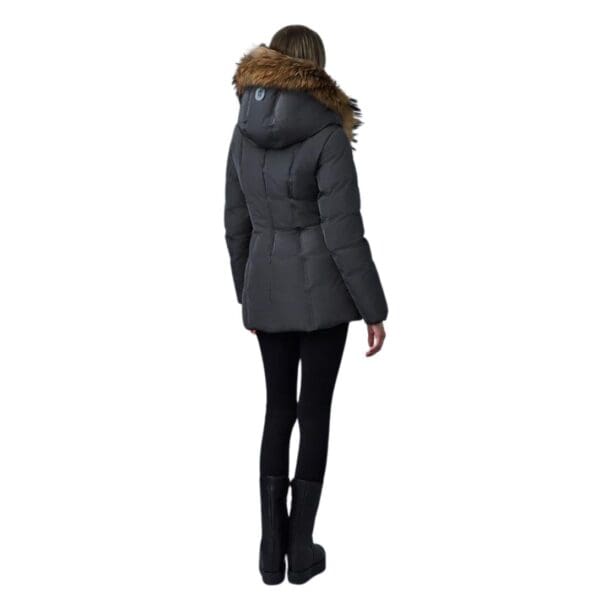 MACKAGE ADALI DOWN COAT WITH NATURAL FUR SIGNATURE MACKAGE COLLAR