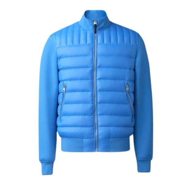mackage collin-r nano down mixed media bomber jacket