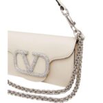 VALENTINO GARAVANI LOCÒ SMALL SHOULDER BAG WITH JEWEL LOGO