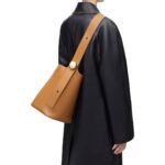 LOEWE MEDIUM PEBBLE BUCKET BAG IN SOFT CALFSKIN