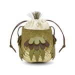 LOEWE BIRD BAG IN IRACA PALM AND CALFSKIN