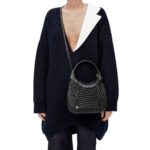 LOEWE DIAMOND HOBO BAG IN CALFSKIN