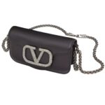 VALENTINO GARAVANI LOCÒ SMALL SHOULDER BAG WITH JEWEL LOGO