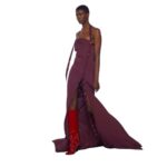THE ATTICO DARK GRAPE MINI DRESS