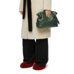 LOEWE FLAMENCO CLUTCH BAG IN PLEATED LAMBSKIN