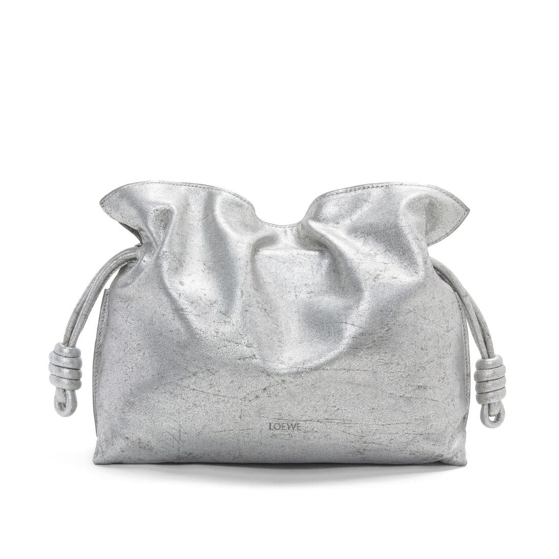 LOEWE FLAMENCO CLUTCH BAG IN METALLIC LAMBSKIN 1 LOEWE FLAMENCO CLUTCH BAG IN METALLIC LAMBSKIN