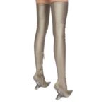 THE ATTICO ''CHEOPE'' GREY THIGH HIGH