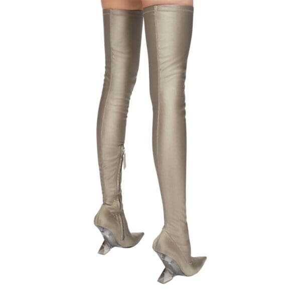 THE ATTICO ''CHEOPE'' GREY THIGH HIGH