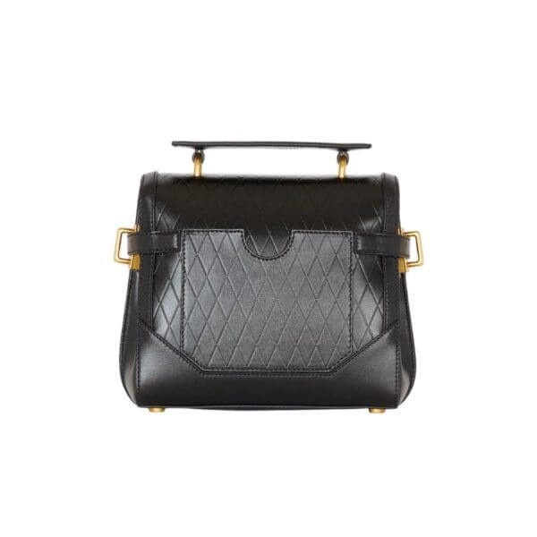 BALMAIN BUZZ 23 BAG IN GRID-EMBOSSED CALFSKIN - Image 2