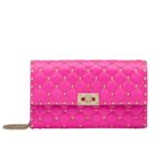 vVALENTINO GARAVANI ROCKSTUD SPIKE NAPPA LEATHER CROSSBODY CLUTCH BAG