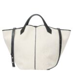 PROENZA XL CHELSEA TOTE IN CANVAS BLACK NATURAL