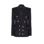 BALMAIN SHORT MILITARY STYLE COAT