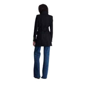 BALMAIN OFFICER COAT WITH BELT