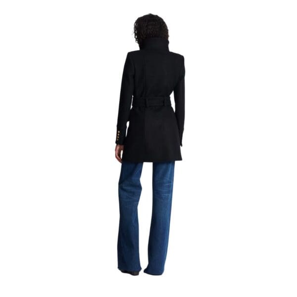BALMAIN OFFICER COAT WITH BELT