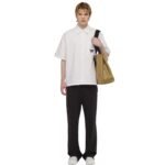 MCM REVERSIBLE DIAMOND TOTE IN CANVAS LEATHER MIX BEIGE