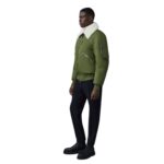 MACKAGE FRANCIS DOWN BOMBER JACKET WITH SHEARLING COLLAR 