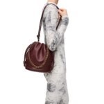 LOEWE FLAMENCO PURSE BUCKET BAG IN SOFT LAMBSKIN