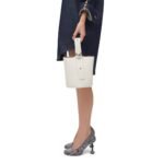 LOEWE PEBBLE MINI BUCKET BAG IN SOFT GRAINED CALFSKIN