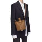 LOEWE PEBBLE MINI BUCKET BAG IN SOFT CALFSKIN