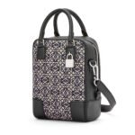 LOEWE AMAZONA 15 BAG IN ANAGRAM JACQUARD AND CALFSKIN