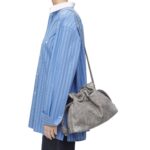 LOEWE FLAMENCO CLUTCH BAG IN DENIM