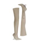 vTHE ATTICO ''CHEOPE'' GREY THIGH HIGH