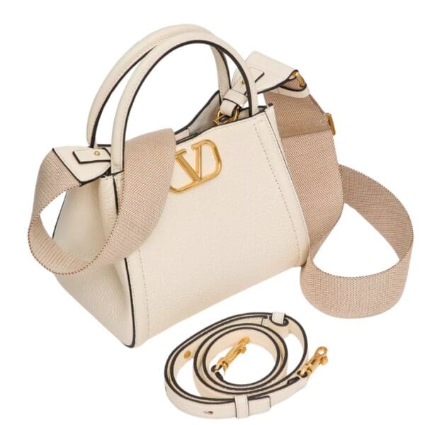 VALENTINO GARAVANI ALLTIME SMALL HANDBAG IN GRAINY CALFSKIN