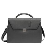 VALEXTRA AVIETTA BRIEFCASE WITH FLAP 24H