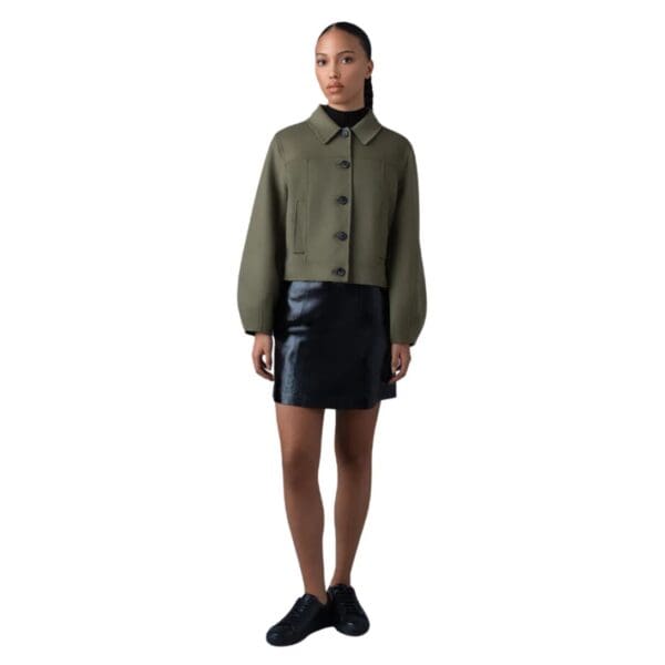 MACKAGE LALI DOUBLE-FACE WOOL SHORT JACKET