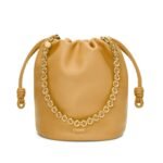 LOEWE FLAMENCO PURSE BUCKET BAG IN SOFT LAMBSKIN