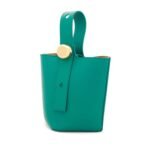 LOEWE PEBBLE MINI BUCKET BAG IN SOFT CALFSKIN