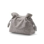 LOEWE FLAMENCO CLUTCH BAG IN DENIM