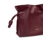 LOEWE MINI FLAMENCO CLUTCH BAG IN CALFSKIN NAPPA