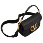 VALENTINO GARAVANI ALLTIME GRAINY CALFSKIN SHOULDER BAG