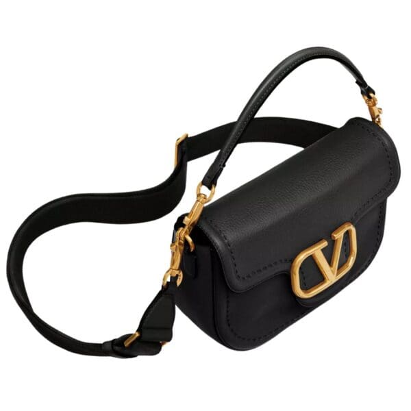 VALENTINO GARAVANI ALLTIME GRAINY CALFSKIN SHOULDER BAG