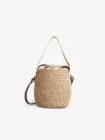 CHLOE SMALL WOODY BASKET WHITE