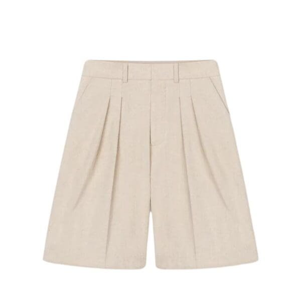 NANUSHKA CARSTEN WASHED CANVAS SHORTS NUDE
