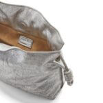 LOEWE MINI FLAMENCO CLUTCH BAG IN METALLIC