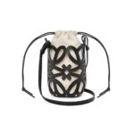 LOEWE POCKET WITH CUT OUT ANAGRAM IN CLAFSKIN AND CLASSIS CANVAS