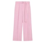 NANUSHKA BENTO SILK VISCOSE TWEED PANTS PINK