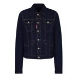 DSQUARED2 DARK RINSE WASH BOYFRIEND JEAN JACKET