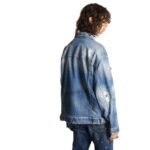 DSQUARED2 MEDIUM ICE SPOTS WASH OVER JEANS JACKET