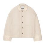 NANUSHKA MILLER EMBROIDERED WASHED CANVAS JACKET NUDE