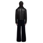NANUSHKA RUBEN CROPPED FAUX SHEARLING JACKET BLACK