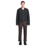 NANUSHKA VICO QUILTED TECH POPLIN JACKET BLACK