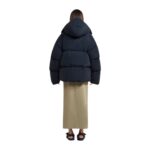 NANUSHKA JOLYN TECH POPLIN PUFFER JACKET OFF BLACK