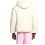 NANUSHKA HIDE HOOD TECH POPLIN HOODED PUFFER JACKET CREME