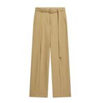 DRIES VAN NOTEN WIDE BELTED PANTS