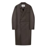 NANUSHKA SVERRE REGENERATED LEATHER COAT BROWN