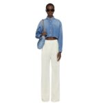 GIVENCHY CROPPED SHIRT IN DENIM